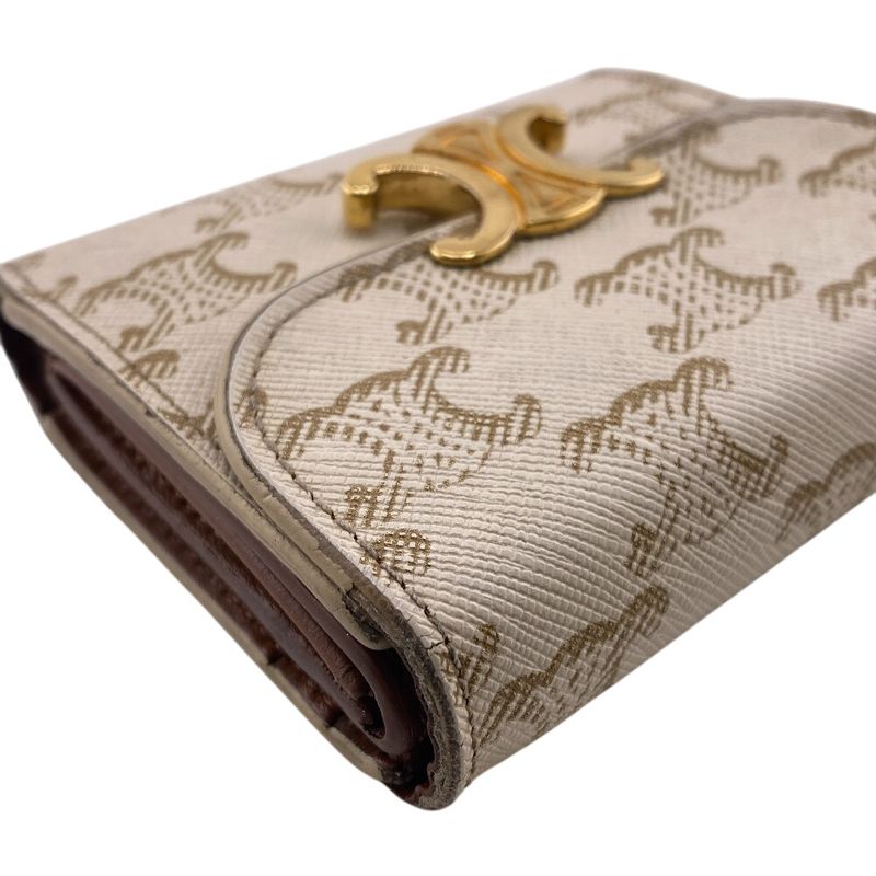 Celine Small Flap Wallet Compact Wallet Triomphe Trifold Wallet Branded Coin