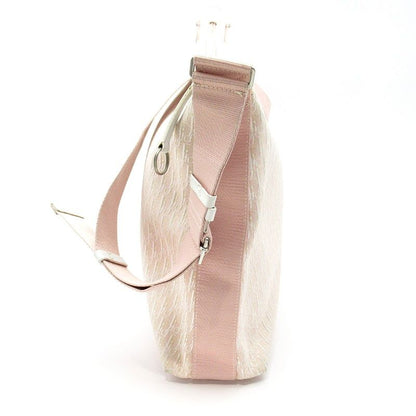 Dior Street Chic Messenger Bag Canvas Women Shoulder Bag Pink Excellent