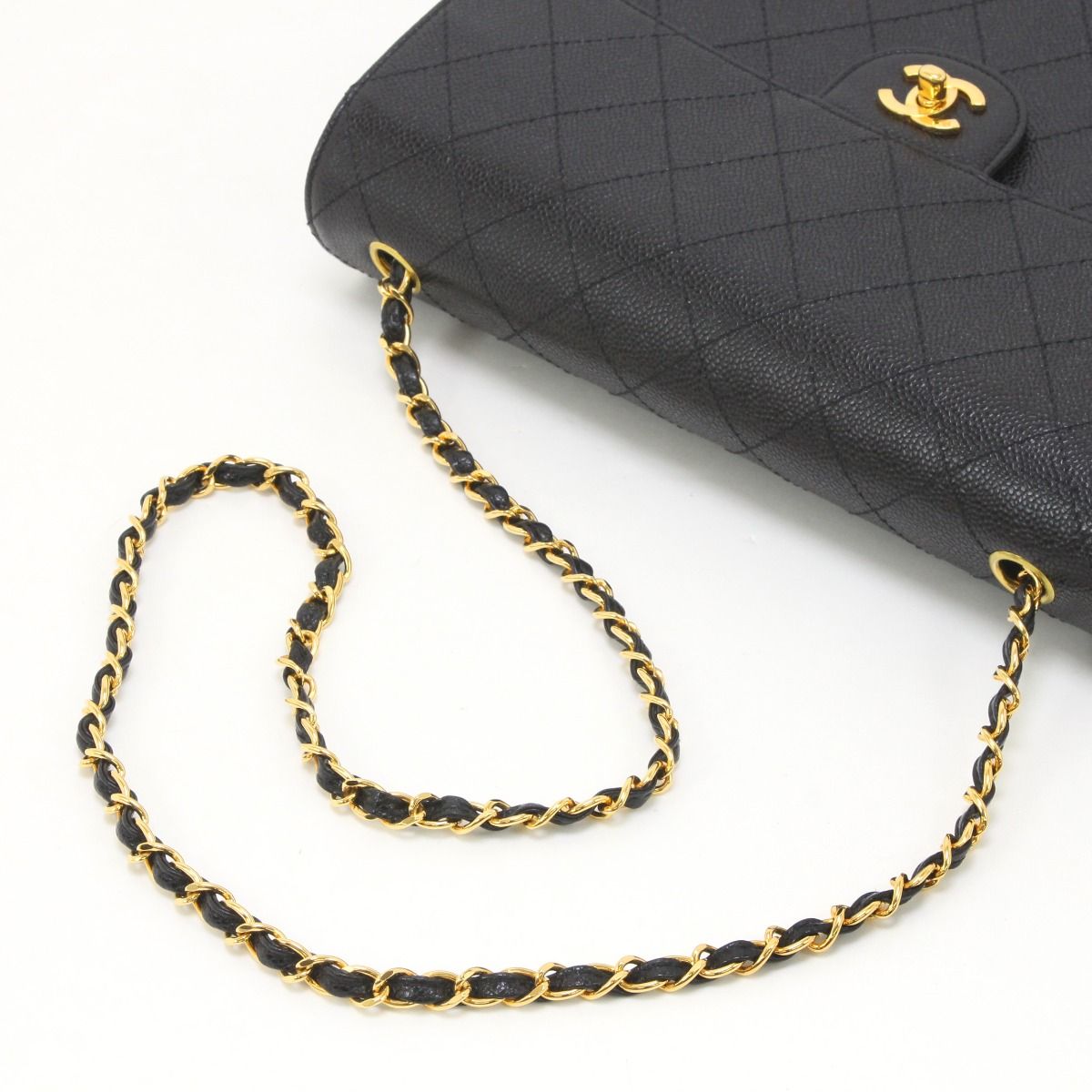 Chanel Caviar Skin Stitch Shoulder Bag