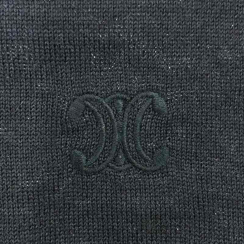 Celine - Phoebe Triomphe V-neck Cardigan - XS - Navy - Women's