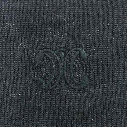 Celine - Phoebe Triomphe V-neck Cardigan - XS - Navy - Women's