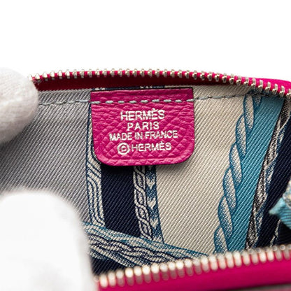 Hermes Azap Compact Silk Quin Purple Silver Hardware Vaux Epson Ladies Hermes