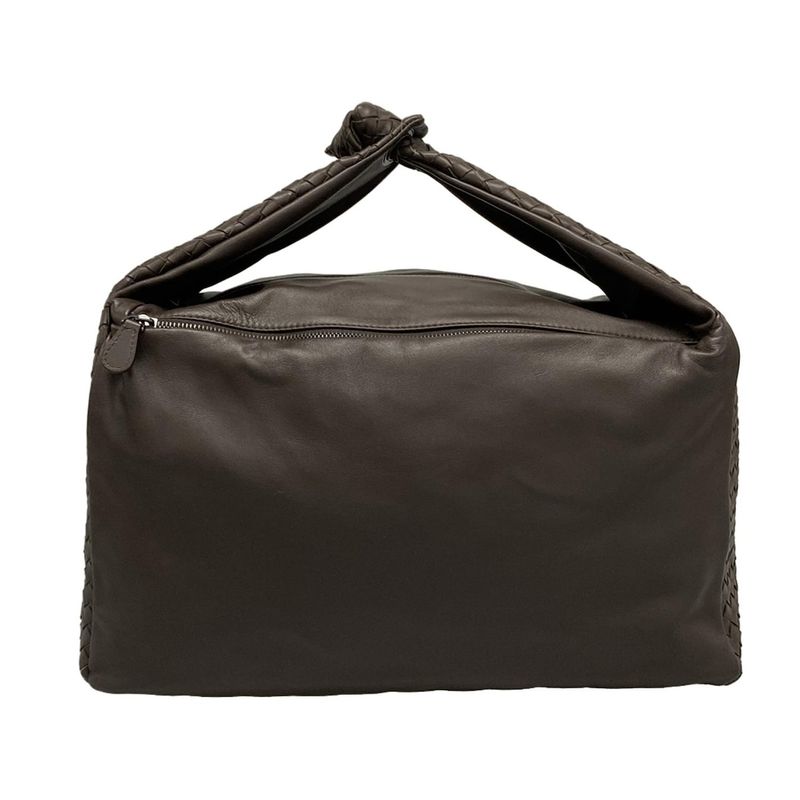 Bottega Veneta Intrecciato Dark Brown Leather Handbag