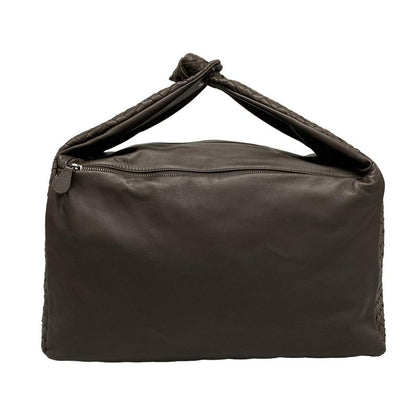 Bottega Veneta Intrecciato Dark Brown Leather Handbag