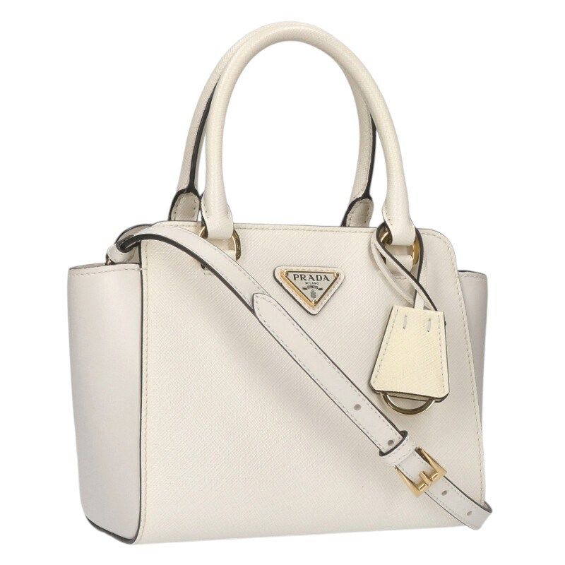 Prada 1ba380 Saffiano Leather 2WAY Shoulder Bag Men's