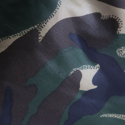 Celine 2w4300610 Logo Print Camouflage Padded Zip-up Jacket Green Brown Multi