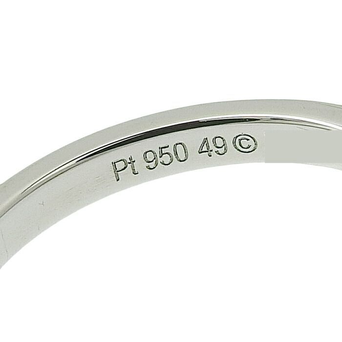 Cartier Ballerina Curved Half Eternity Diamond Ring Pt950 Platinum Diamond #49