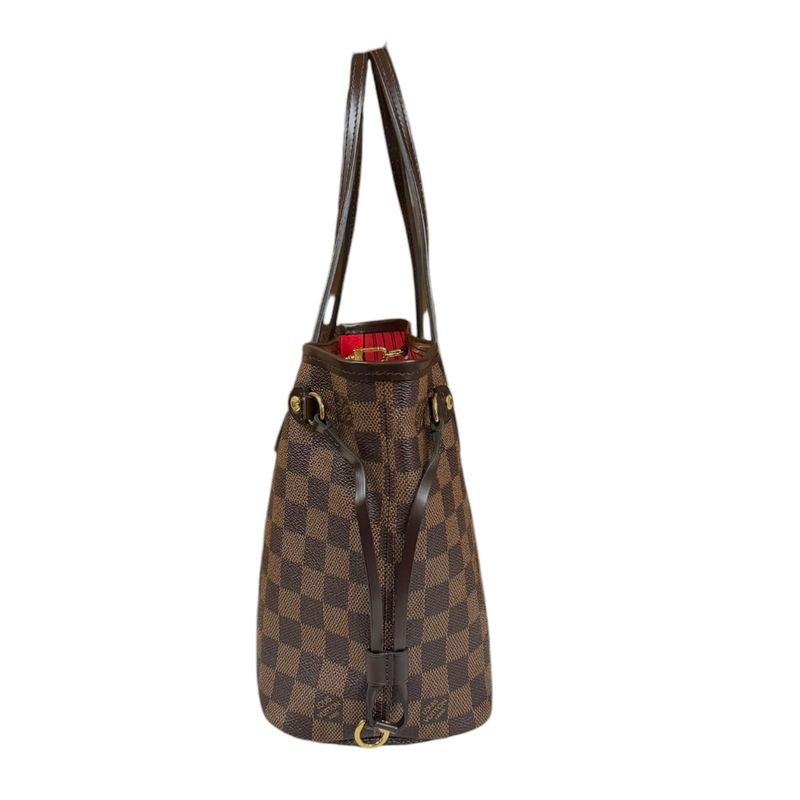 Louis Vuitton Neverfull PM Damier Tote Bag Damier Canvas N41359 Brown Ladies