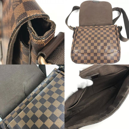Louis Vuitton Shoulder Bag District PM N41213 Damier Canvas Ebène Brown