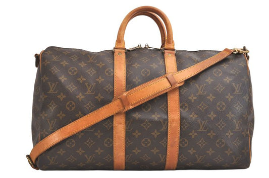 Louis Vuitton Monogram Keepall Bandouliere 45 M41418 Boston Bag 3232n