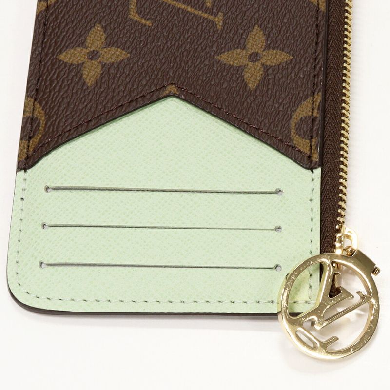 Louis Vuitton Coin Case Fragment Case With Card Case Monogram Green Porte