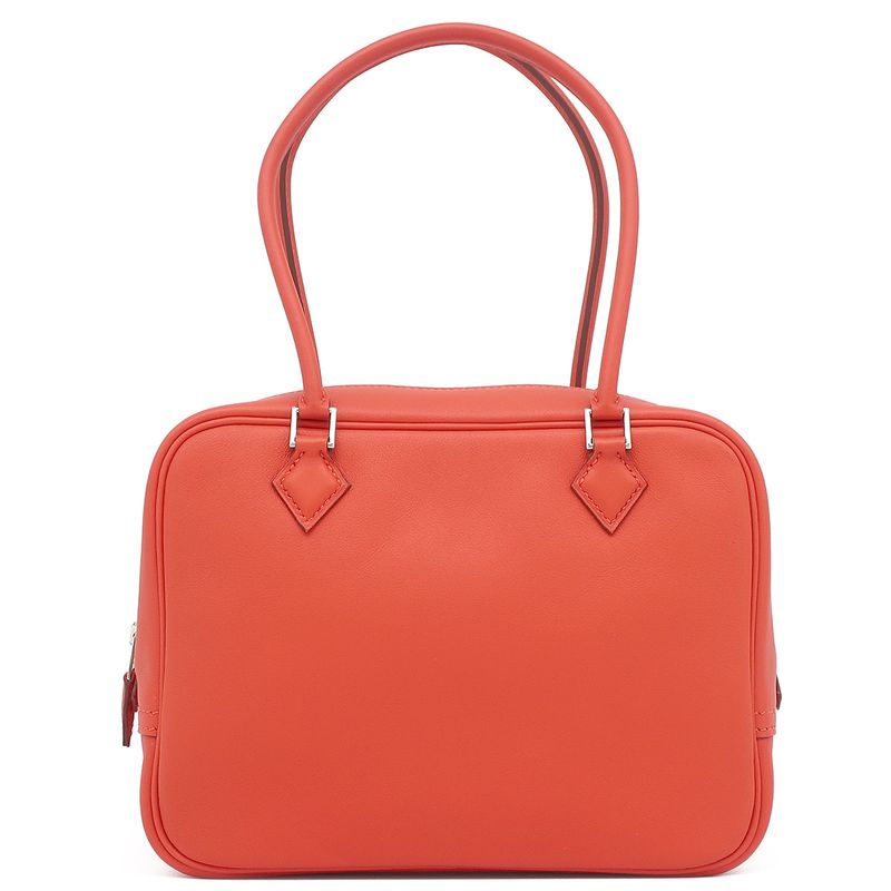 Hermes Handbag Mini Prum Vorsift Capucines Silver Hardware Svhardware Q