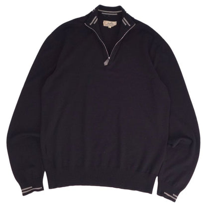 Hermes Knit Half-zip Sweater Long Sleeves Cu