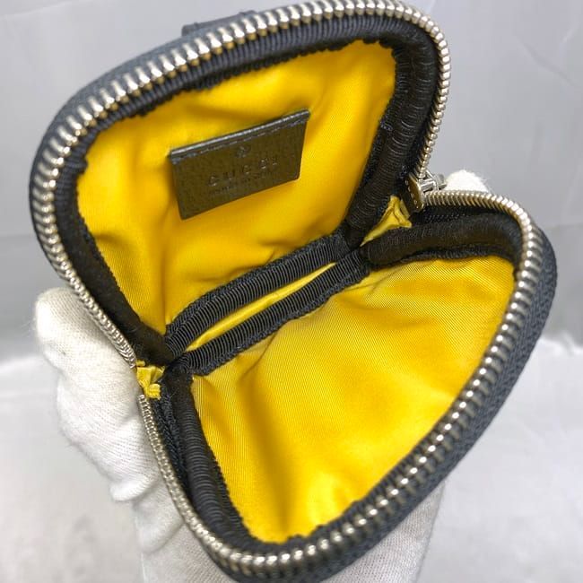 Gucci Mini Pouch Yellow Black Off the Grid 645060
