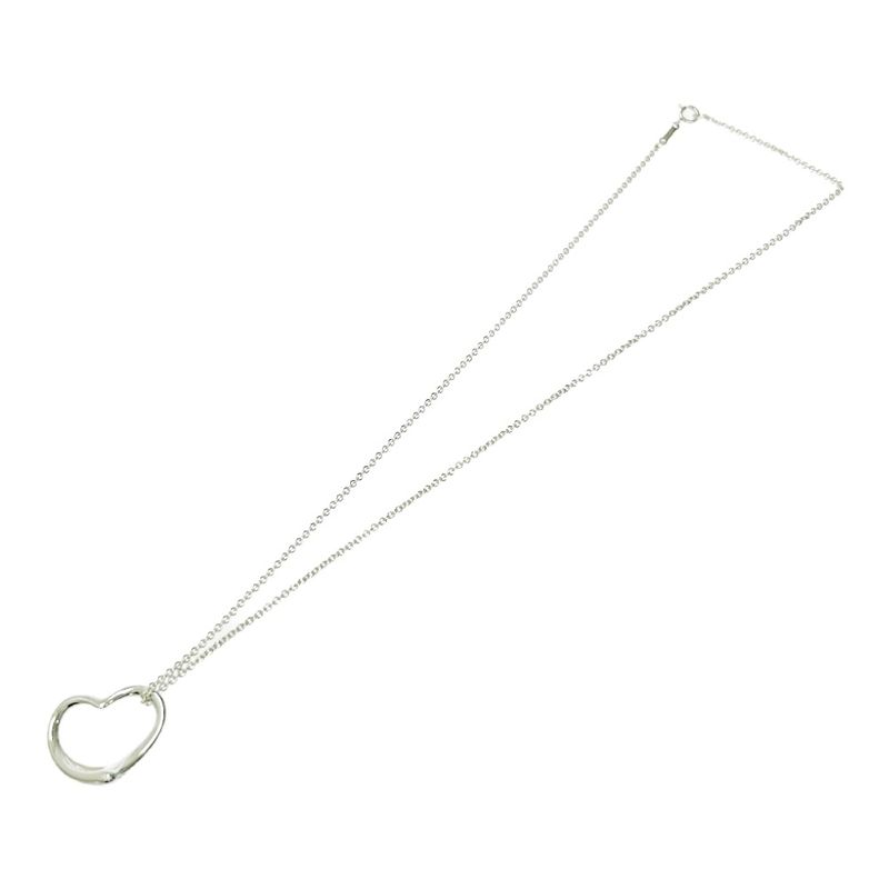 Tiffany & Co Silver Elsa Peretti Open Heart Necklace 4.8g Sterling Engraved