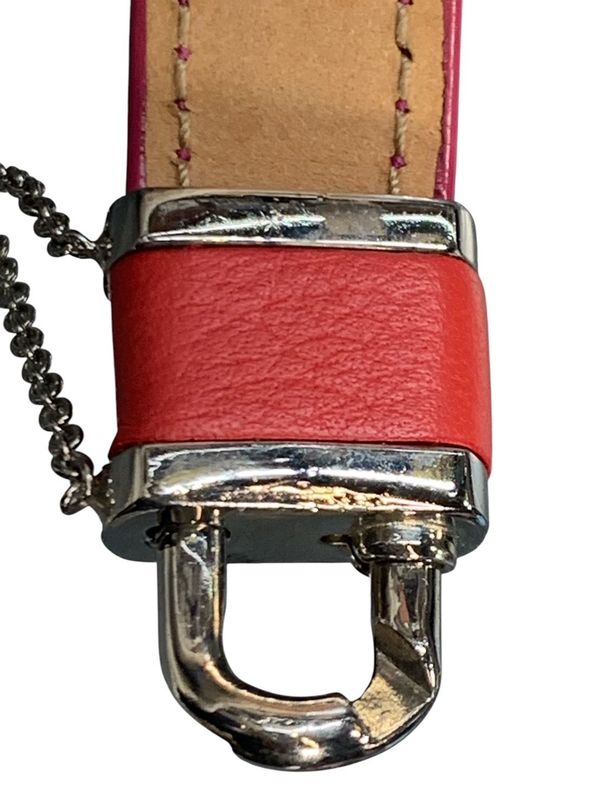 2232 Loewe Leather Bracelet Bangle Padlock Item Pre-Owned