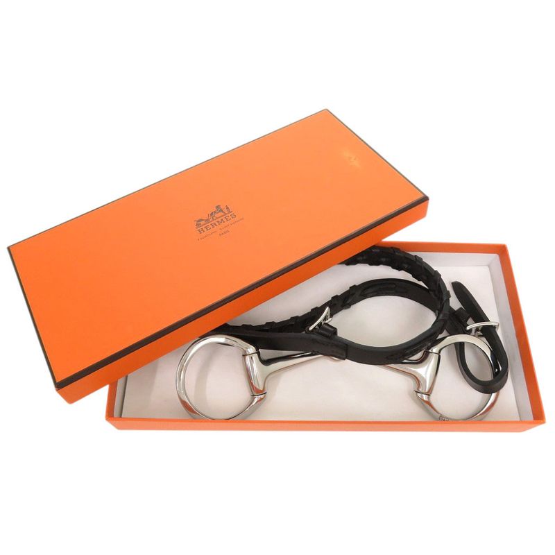 Hermes Horsebit Buckle Vorsoft Black Horsebit Hardware □O Engraved (2011) Belt