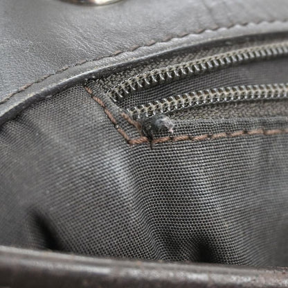 Gucci Tote Bag Canvas Leather Brown 07bs193