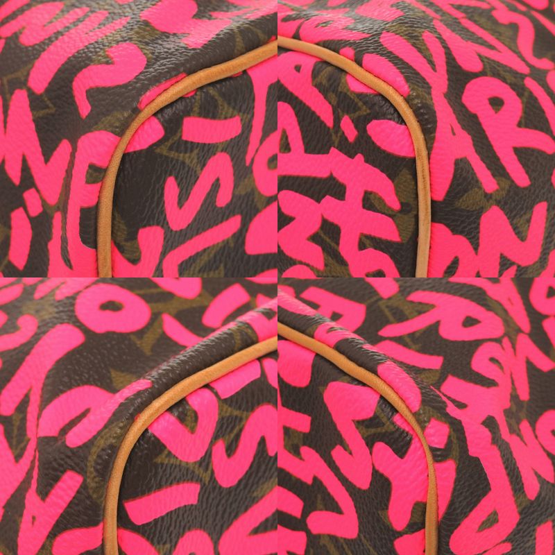 Louis Vuitton Speedy 30 Monogram Graffiti Fuchsia M93704 Handbag LV 1532 Louis