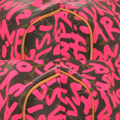 Louis Vuitton Speedy 30 Monogram Graffiti Fuchsia M93704 Handbag LV 1532 Louis