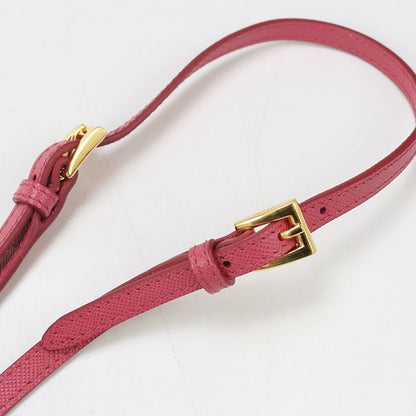 Prada Shoulder Wallet 1m1437 Chain Wallet Saffiano Leather Women