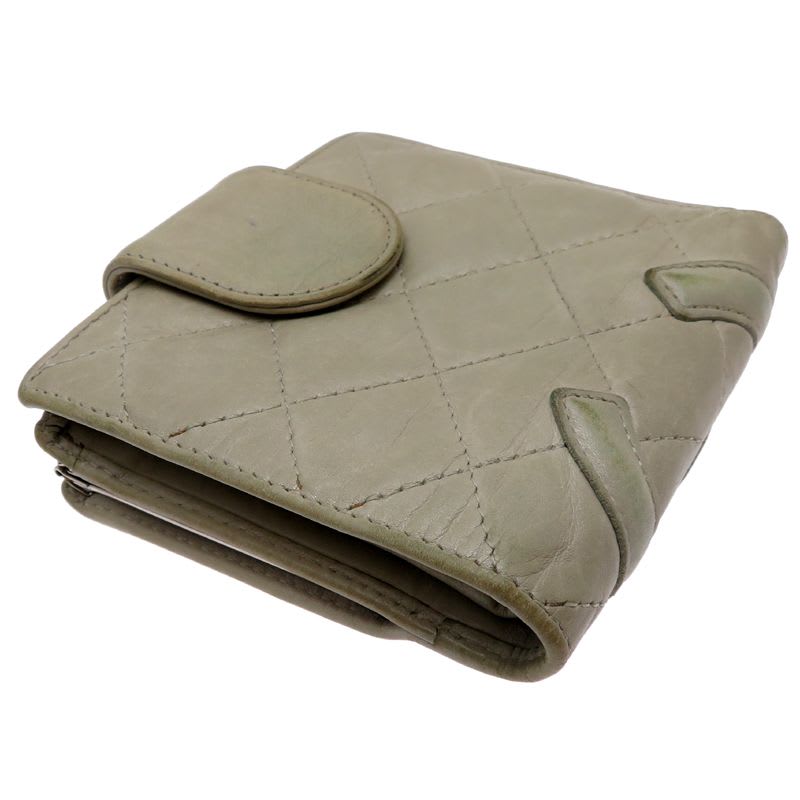 Chanel Bifold Twist Gray Wallet