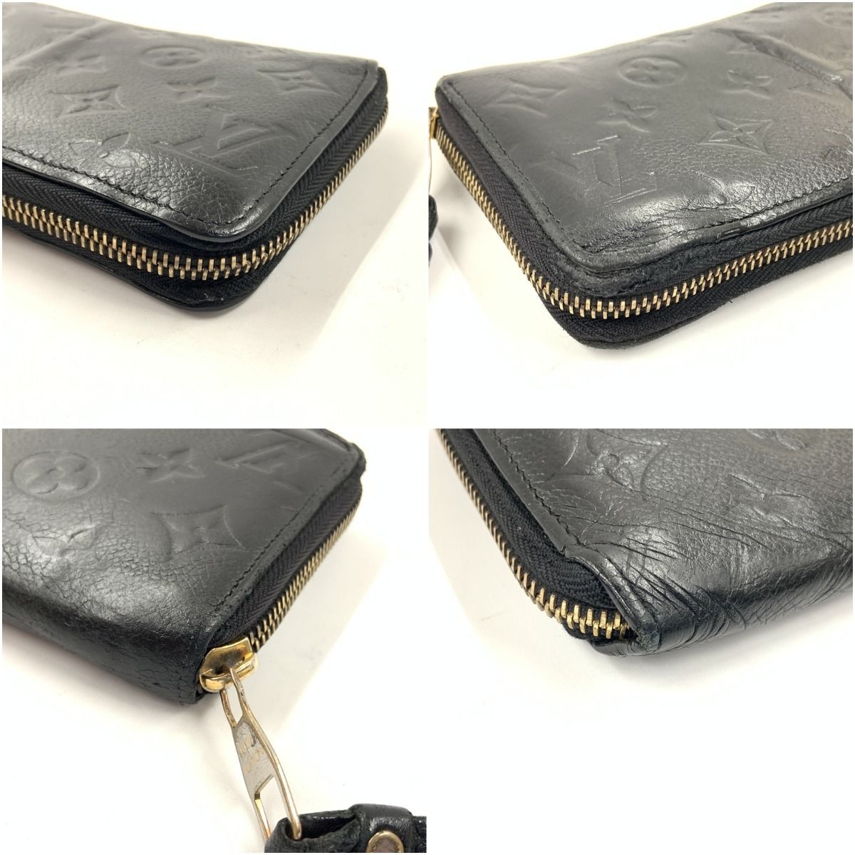 Louis Vuitton Monogram Empreinte Zippy Wallet Round Zipper Long Wallet M61864