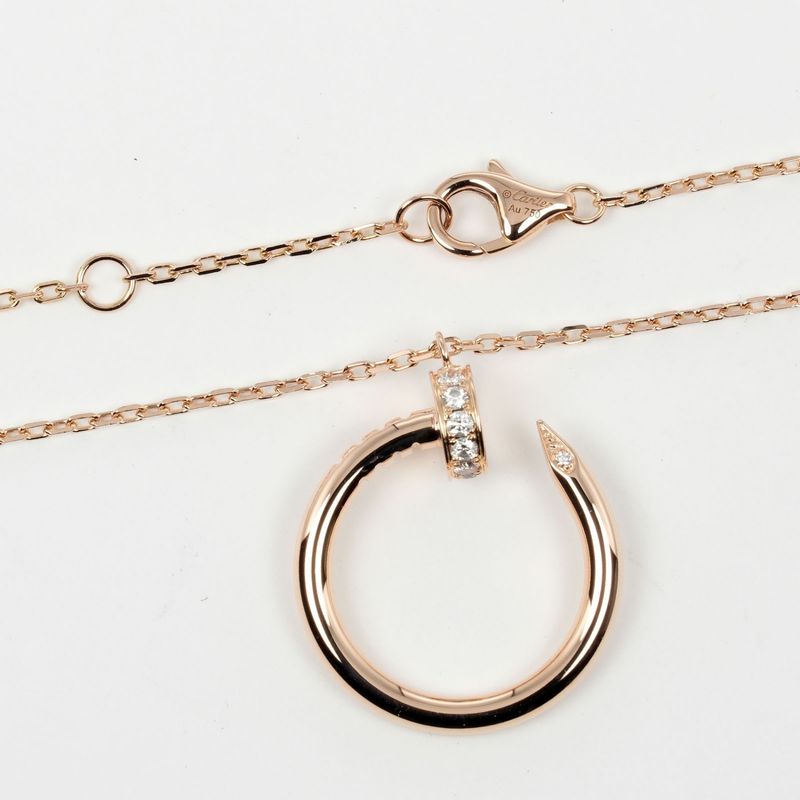 Cartier Juste Un Clou 18K Pink Gold And Diamonds Ladies 5.66g Necklace