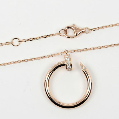Cartier Juste Un Clou 18K Pink Gold And Diamonds Ladies 5.66g Necklace