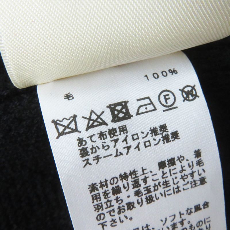 Hermes 23AW 3h2617d4 Virgin Wool H Motif Crewneck Long Sleeve Knit Pullover