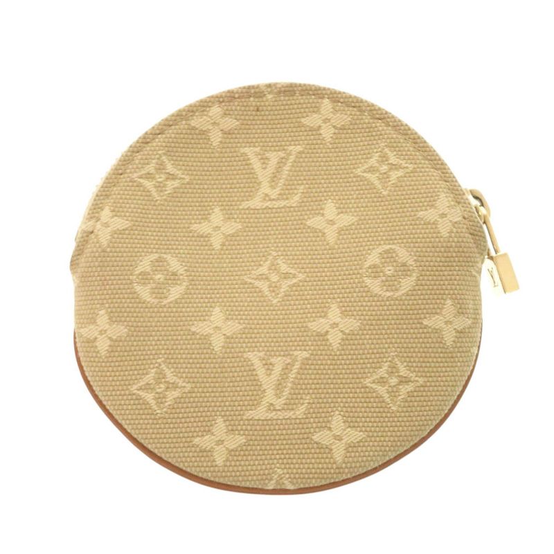 Louis Vuitton Porte Moneron M92452 Monogram Mini Beige Coin Case LV 0792 Louis