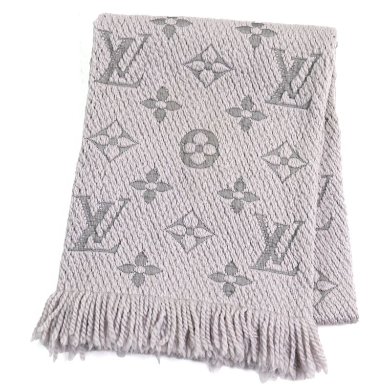Louis Vuitton M74742 Echarpe Logomania Silk Blend Monogram Fringed