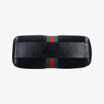 Gucci Ophidia GG Small Black And Green And Red Suede 524532 F024647109