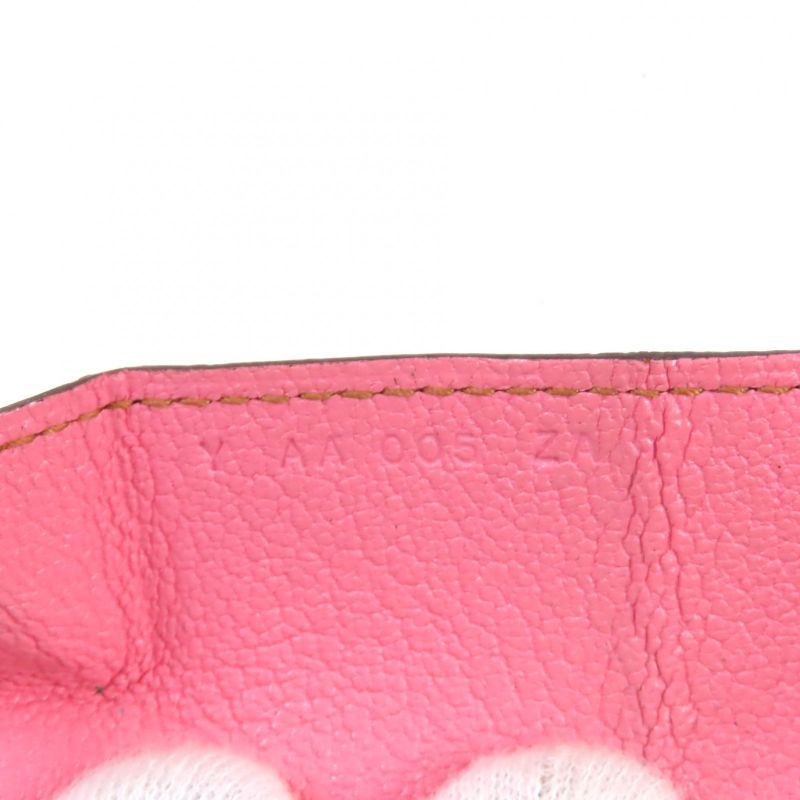 Hermes Le Van Cattle Verso Bicolor Chevre Mizor Coin Case Brown Pink