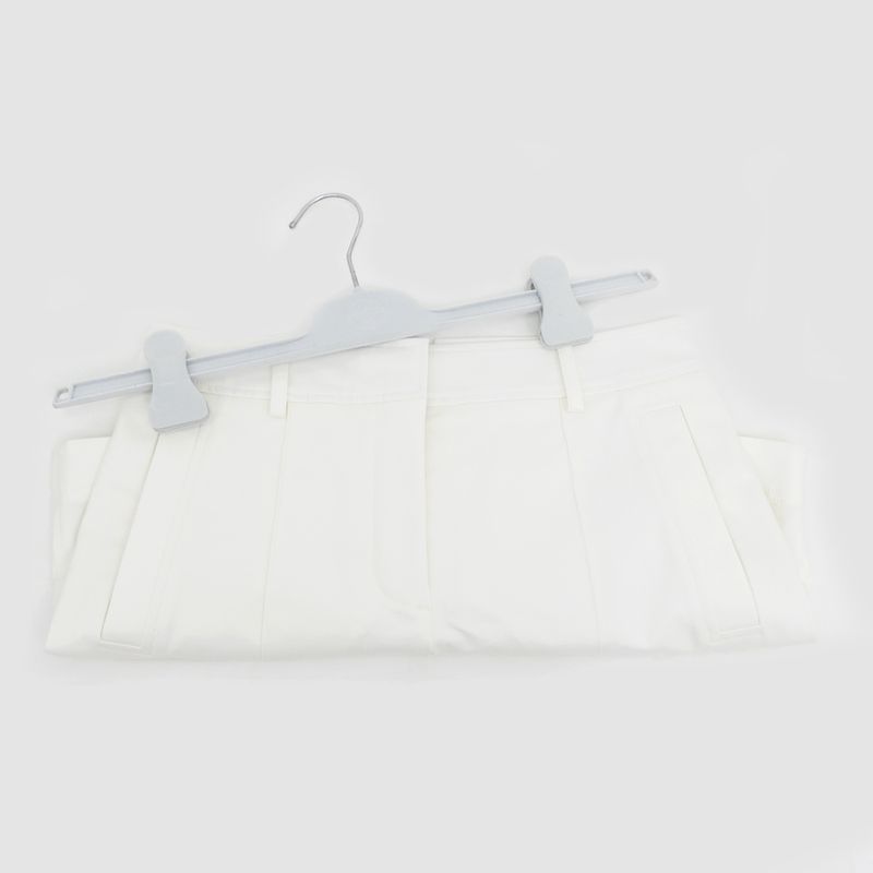 Hermes Shorts White Size 38 Cotton Polyurethane Women's Apparel Clothes