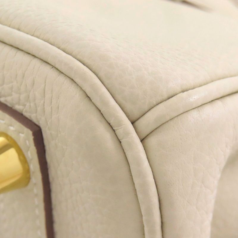 Hermes Birkin 25 Cles Gold Hardware Handbag Togo Women