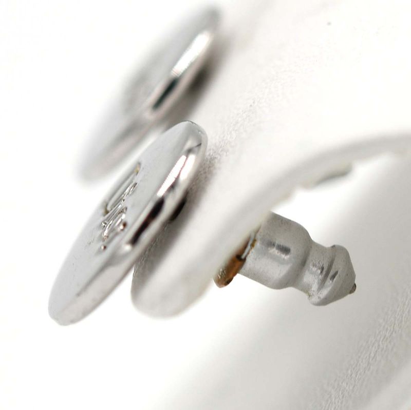 Christian DIOR Earrings Logo Silver Color Approx 3 G Accessories H2681