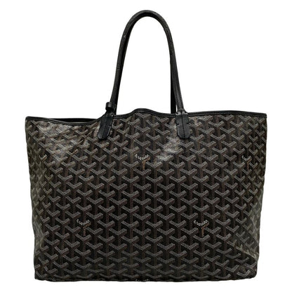 Goyard Tote Bag Saint Louis PM Black×brown×white Leather