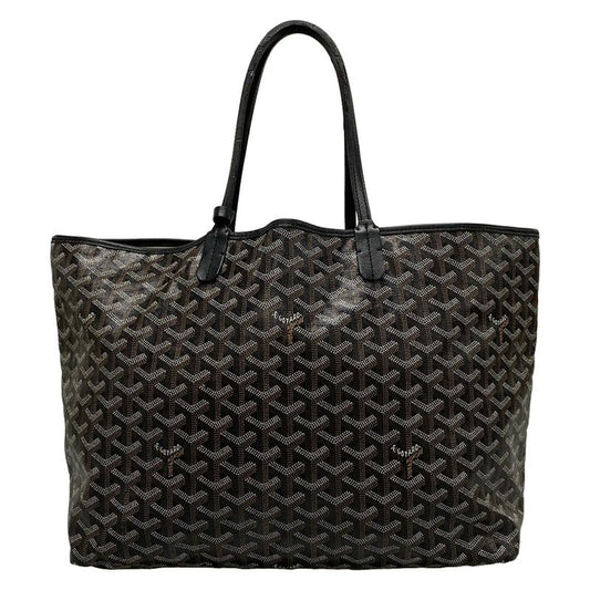 Goyard Tote Bag Saint Louis PM Black×brown×white Leather