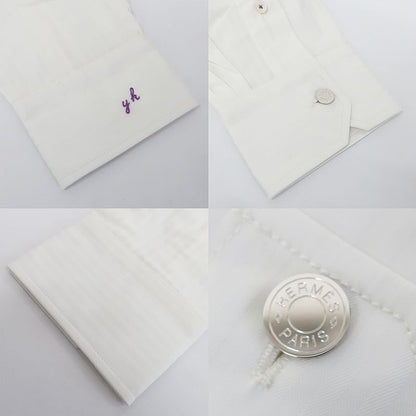 Hermes Serie Dress Shirt Button Down Chemise SUR Mesure Button Shirt