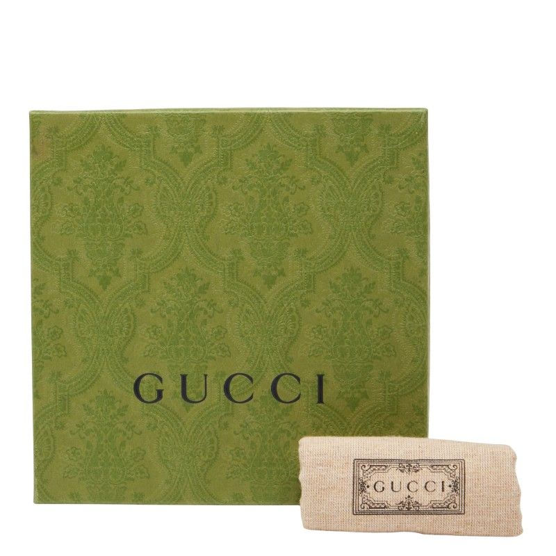 Gucci Interlocking G Blondy Medium Chain Wallet Shoulder Bag 725219 Black