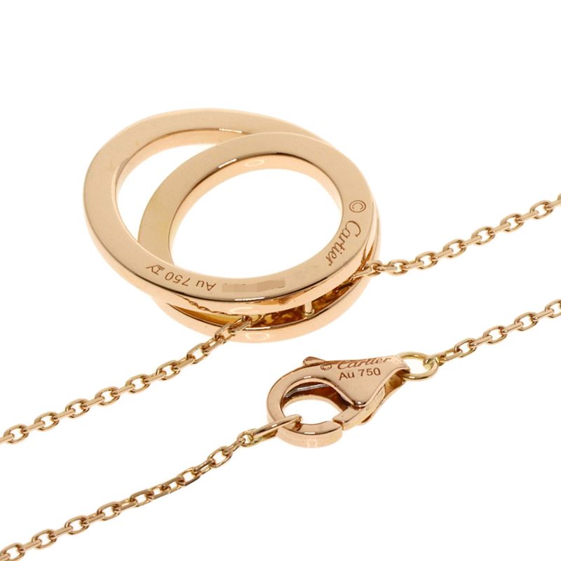 Cartier Etancel De Cartier Diamond Necklace 18K Pink Gold Ladies