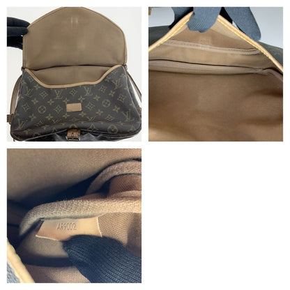 Louis Vuitton Monogram Saumur Shoulder Bag M42256 Brown