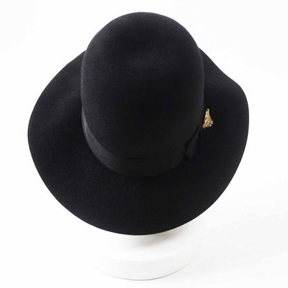 Gucci 444015 Taiga Rabbit Felt Hat Black S Women's