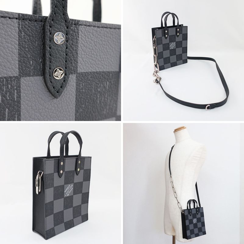 Louis Vuitton Sac Plastic XS Damier Checkerboard N60479 Black