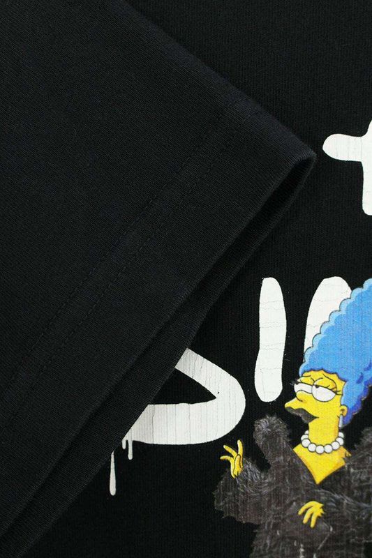 Balenciaga 22SS 670943 Tlvg7 Vintage Finish Character Print T-shirt Men's S