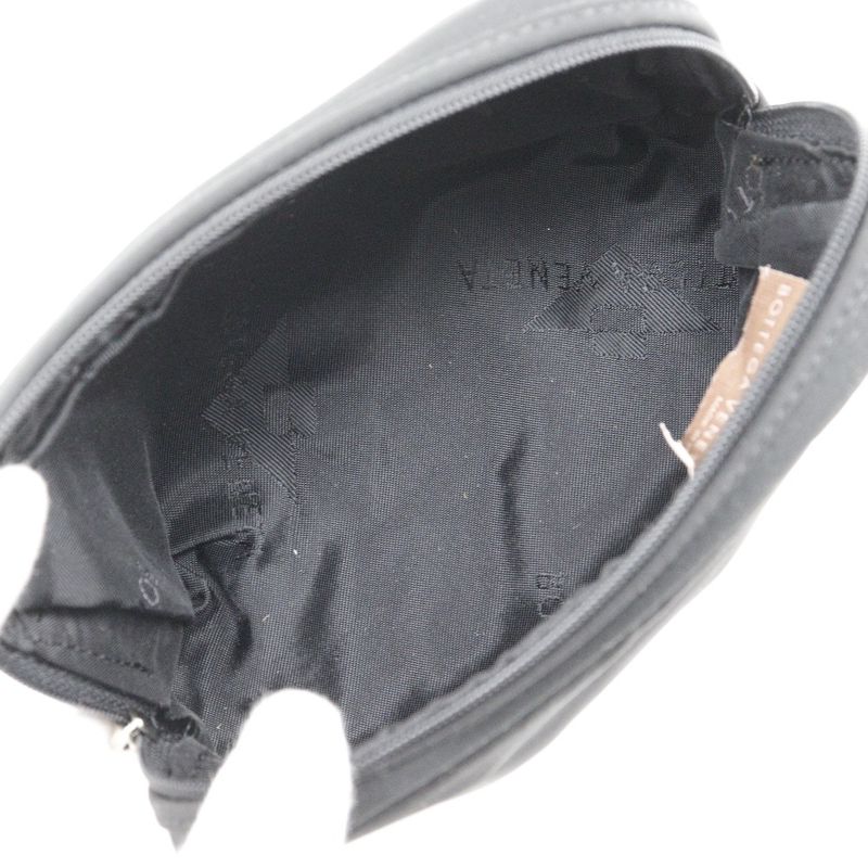 Bottega Veneta Bottega Veneta Triangle Logo Nylon Black Unisex Pouch