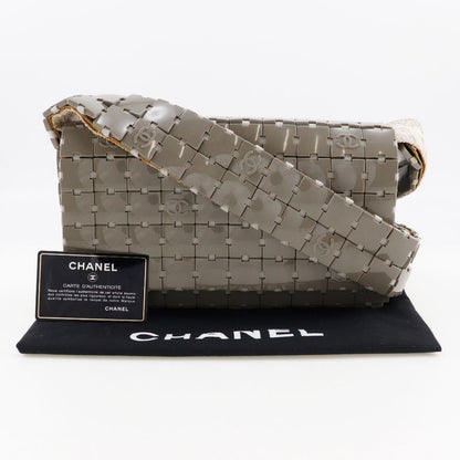 Chanel Puzzle Shoulder Plastic X Canvas Women's Shoulder Bag