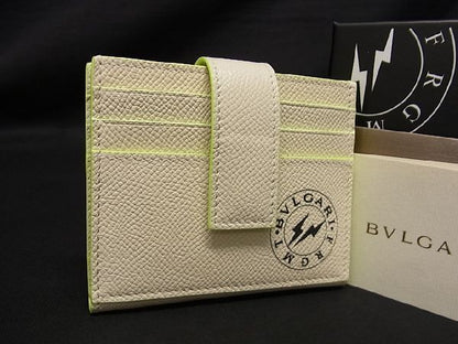 Bvlgari Fragment Collaboration Leather Card Case Pass Case Regular Men's