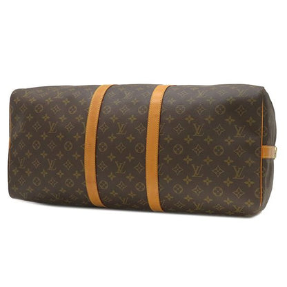 Louis Vuitton Boston Bag Keepall Bandouliere 55 Monogram Canvas Monogram Gold